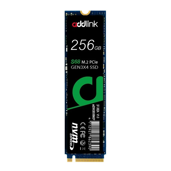 256GB M.2 2280 PCIe GEN3X4 NVMe SSD (Up to R:2000 , W:1200) - AD256GBS68M2P