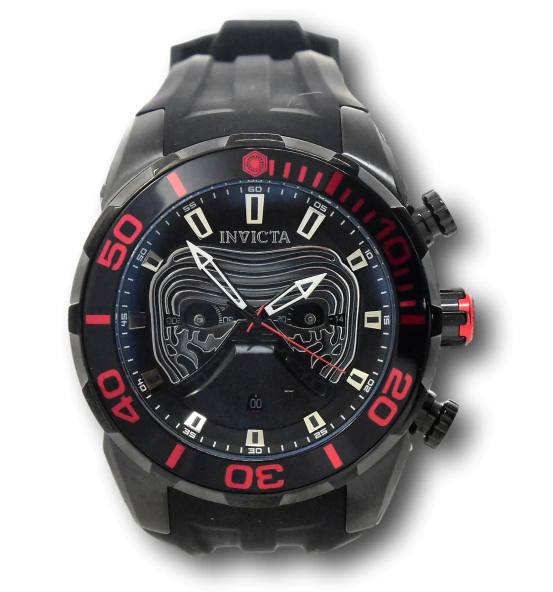 INVICTA Star Wars Men 52mm Stainless Steel Black BlackRed d - 886678326877