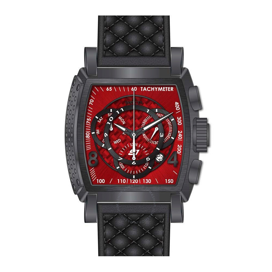 INVICTA S1 Rally Men 48mm Stainless Steel Black BlackRed di - 886678333974