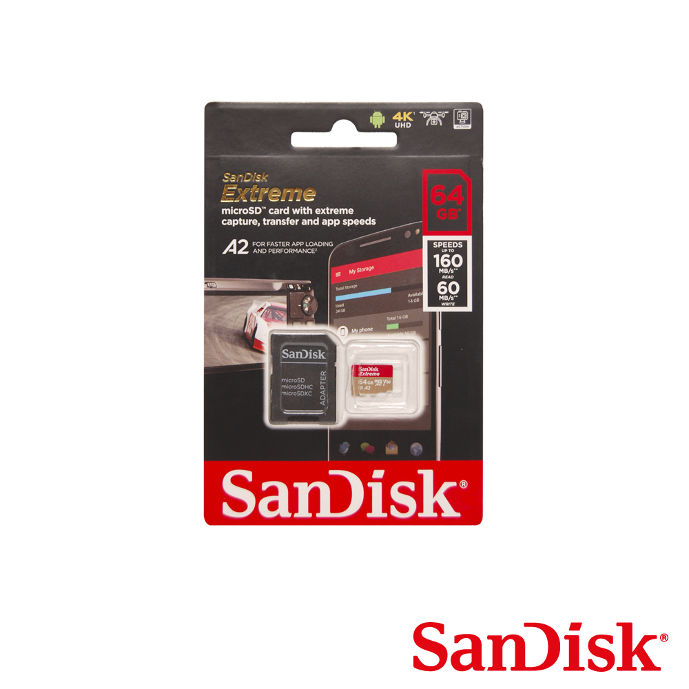 MEMORIA SANDISK MICRO SD EXTREME 64GB, SDSQXA2-064G-GN6MA - NULL