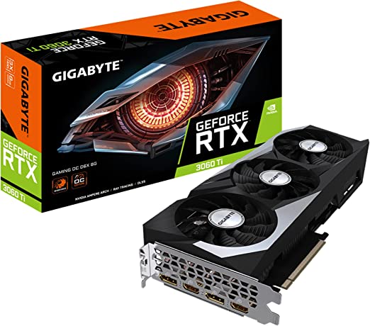 TARJETA DE VIDEO GIGABYTE RTX 3060 TI GAMING OC 8G GDDR6 PCIE 4.0 UPC - NULL