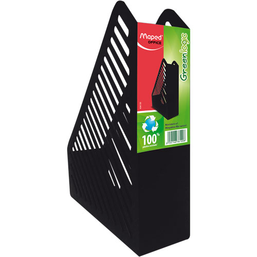Revistero greenlogic negro Maped carta c Revistero tamaño carta, producto fabricado con 100% de plástico reciclado                                                                                                                                                                                       olor negro                               - 3154146361208