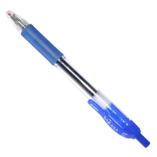 Bolígrafo sara Zebra, punto fino 0.5 mm, Bolígrafo sara, punto fino 0.5 mm, secado instantáneo, ideal para zurdos y diestros, grip de goma libre de látex que indica el color de la tinta, color azul                                                                                                    color azul, 1 pieza                      - ZEBRA