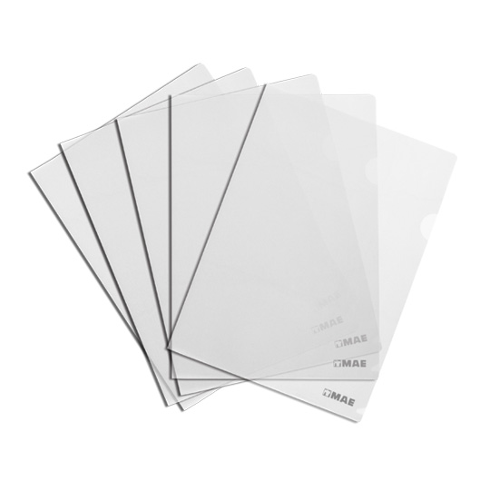 Folder en l mae tamaño carta paquete con Color transparente, espesor de 0.15mm, de polipropileno                                                                                                                                                                                                         10 piezas                                - FL-10