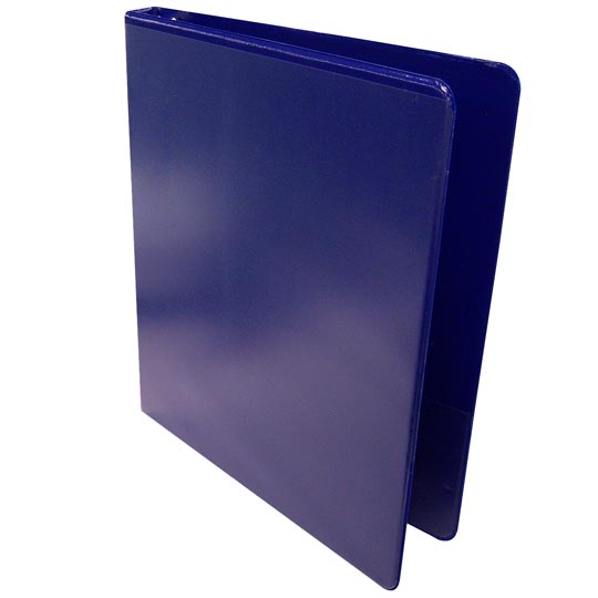 Carpeta panorámica con cristal Kinera ca Fabricada con cartón de 100 puntos, cubierta de polipropileno, con cristal exterior en ambas cubiertas y bolsillo interior en ambas cubiertas, herraje metálico, tamaño carta, capacidad para 125 hojas.                                                        rta de 1/2" herraje "O" color azul       - 302.9501AZ