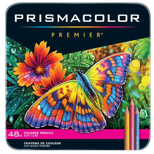 Colores Prismacolor premier con 48 pieza Lápiz de  color prismacolor profesional (premier) estuche c/48 colores diferentes, máxima suavidad al escribir, la cera que contiene el producto lo hace sumamente suave, ideal para los dibujantes, artistas, diseñadores, etc                                 s                                        - PRISMACOLOR