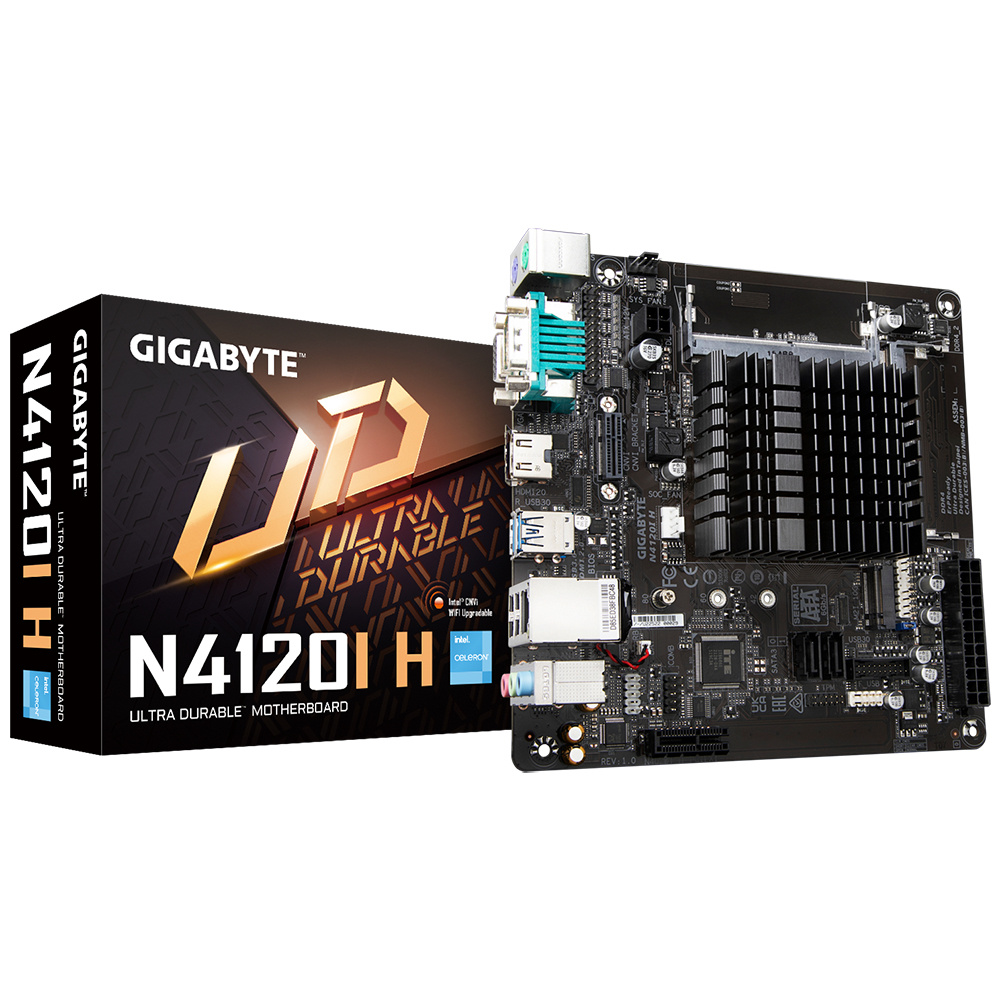 MB GIGABYTE N4120I H PROCESADOR INTEGRADO CELERON N4120 DDR4 SODIMM 16GB SUPPORTING N4120I H - N4120I H