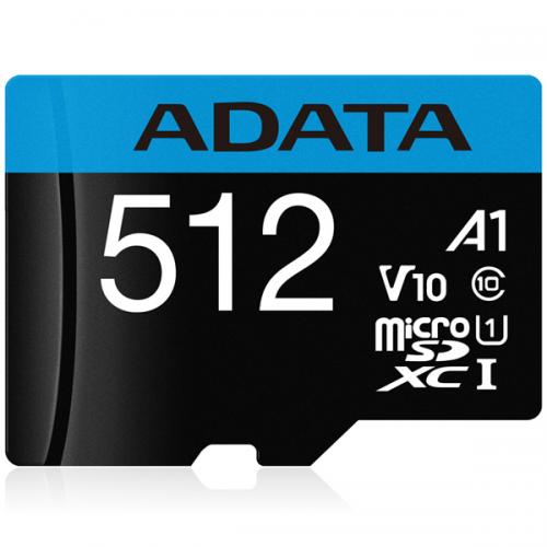 MEMORIA MICRO SDXC ADATA 512GB UHS-I C10 C/ADAPT(AUSDX512GUICL10A1-RA1 - ADATA