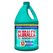 Blanqueador Cloralex, cloro 3.7 Lt.      Con poderosa fórmula te ayuda a la limpieza y desinfección . unico con sello de seguridad que mantiene su calidad inalterable. ayuda a prevenir enfermedades como la influenza, colera, dengue, chikungunya y zika.                                             .                                        - 1576