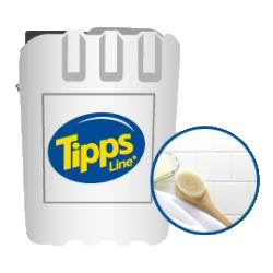 Limpiador Tipps line sarricida para baño Sarricida desincrustante cuya efectiva fórmula remueve rapidamente sarro, escamas jabonosas y depositos alcalinos. util para todas las superficies porcelanizadas (tazas, tanques, albercas y mas), bidon de 5 Lt.                                              s 5 Lt.                                  - TIPPS