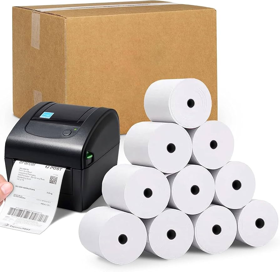 Rollos De Papel Térmico 57x30mm Negro Impresora - PABEJA