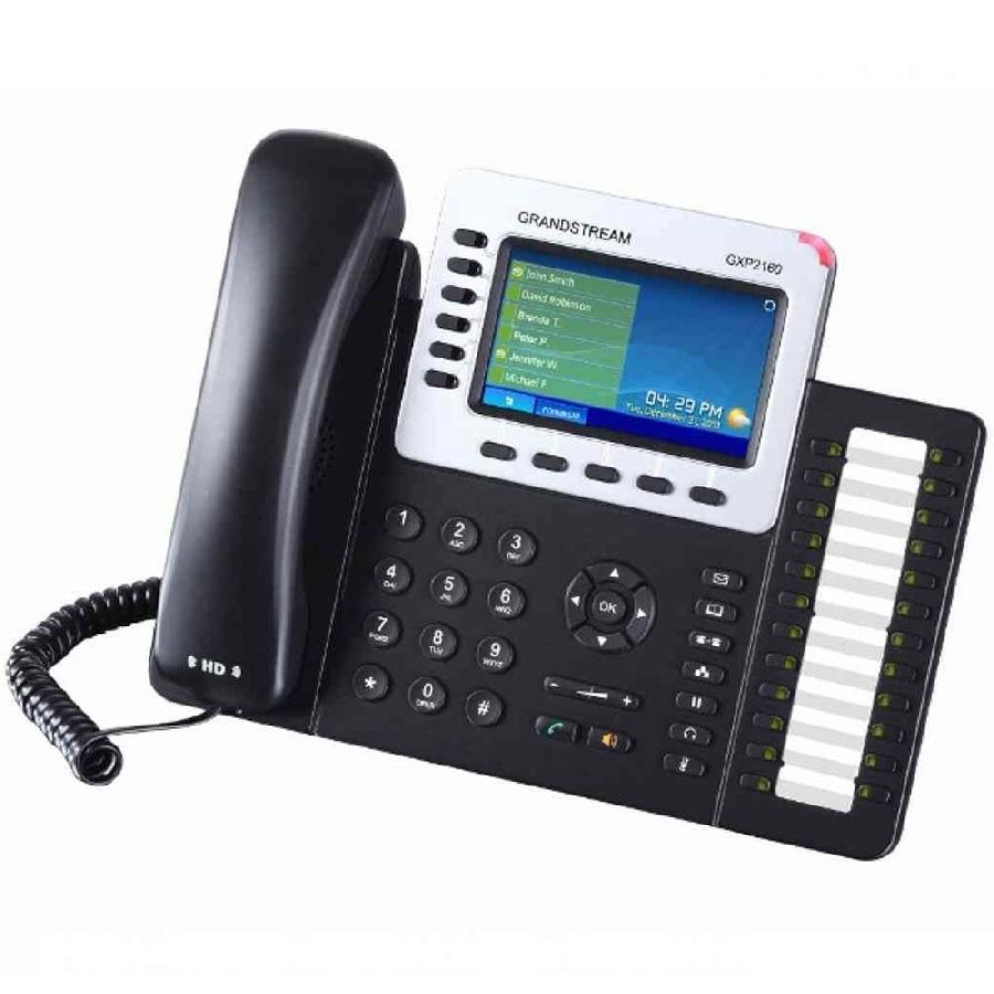 Teléfono IP Grandstream GXP2160, 6 líneas, Negro GXP2160 GXP2160 EAN 6947273701361UPC  - TELGDM140