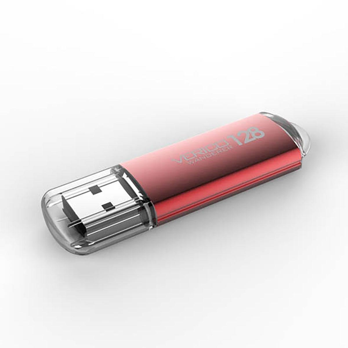 MEMORIA USB VERICO (1UDOV-M4RD83-NN) 8GB WANDERERVM04L, METALICO ROJO, USB2.0 - VERICO
