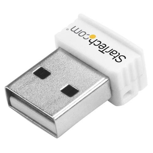 USB150WN1X1W StarTech.com USB 150Mbps Mini Adaptador de red inalámbrico N - 802.11n / g 1T1R Adaptador WiFi USB - Blanco