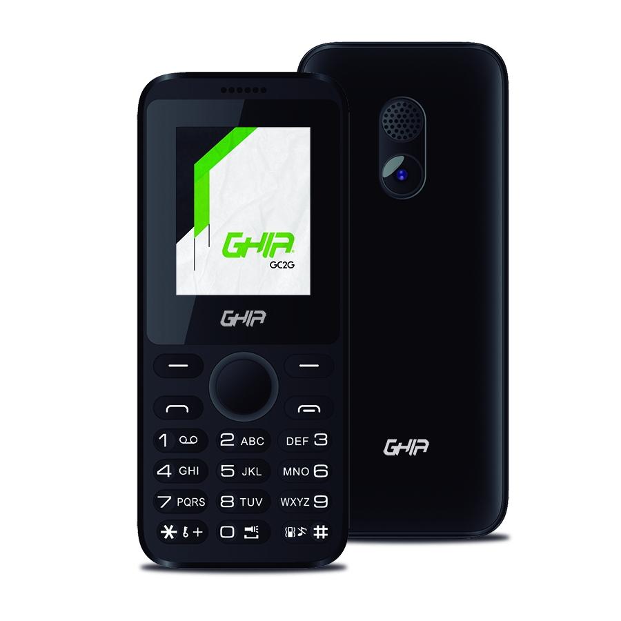 GHIA TELEFONO CELULAR 2G / QUADBAND / PANTALLA 1.77IN / SINGLE CORE / 32MB32MB / CAM 0.08MP/ BATERIA 600MAH/ RADIO FM/ NEGRO CON GRIS - GHIA