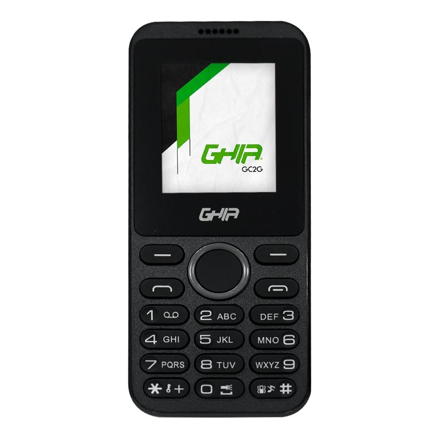 GHIA TELEFONO CELULAR 2G / QUADBAND / PANTALLA 1.77IN / SINGLE CORE / 32MB32MB / CAM 0.08MP/ BATERIA 600MAH/ RADIO FM/ NEGRO CON GRIS - GHIA