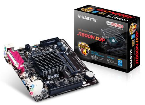GA-J1800N-D2P Placa base Gigabyte GA-J1800N-D2P para escritorio - Chipset Intel - Intel Celeron J1800 de doble núcleo (2 núcleos) 2.41 GHz