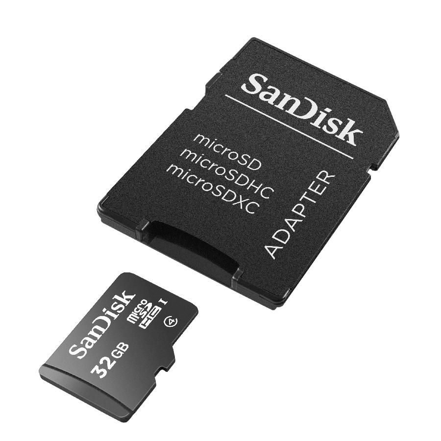 MEMORIA SANDISK 32GB MICRO SD CLASE 4 C/ADAPTADOR - SANDISK