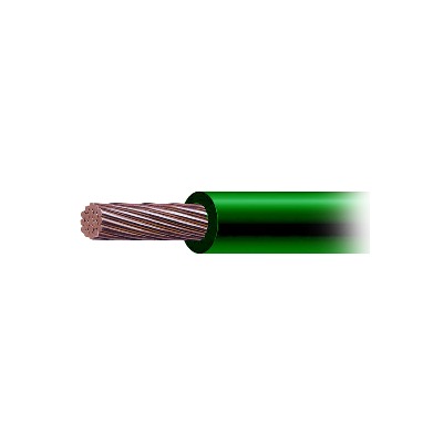 Cable de Cobre Recubierto THW-LS Calibre 4 AWG 19 Hilos Color Verde (Retazo 1 Metro) <br>  <strong>Código SAT:</strong> 26121600 <img src='https://ftp3.syscom.mx/usuarios/fotos/logotipos/indiana.png' width='20%'>  - INDIANA