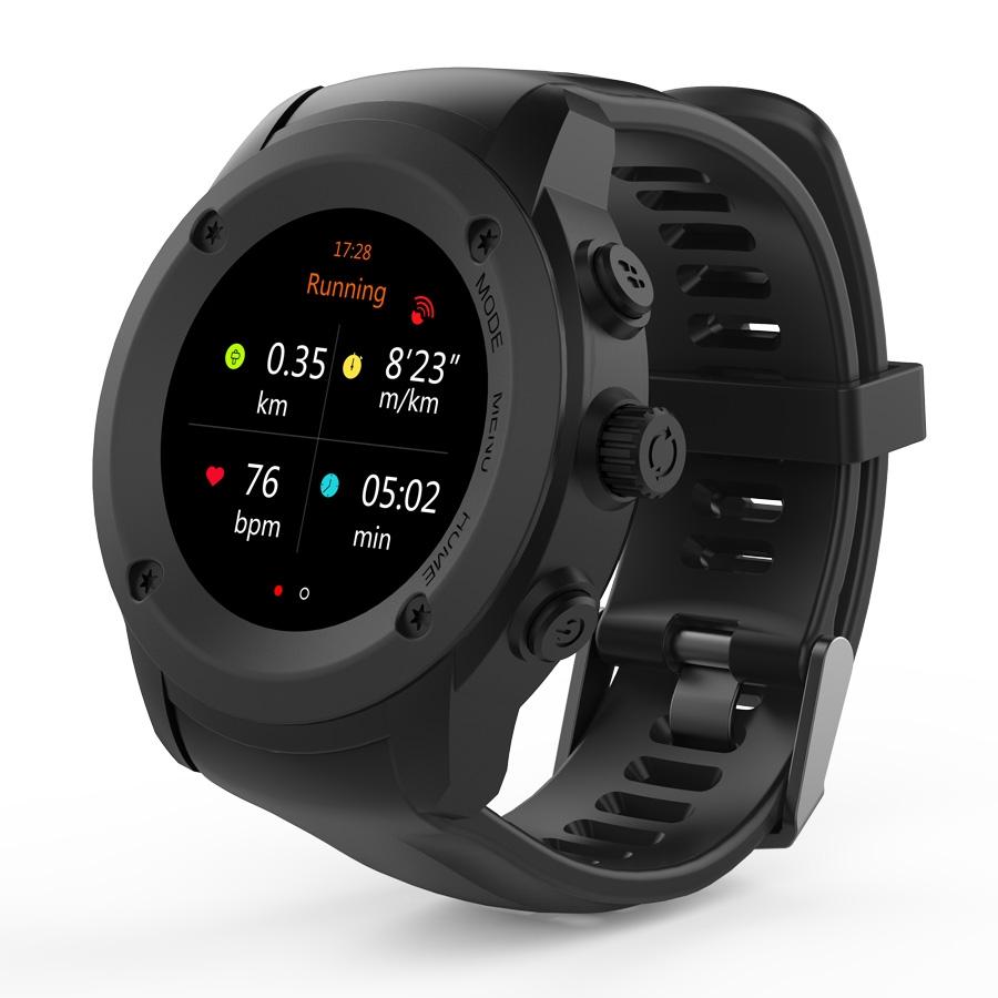 GHIA SMART WATCH DRACO /1.3 TOUCH/ HEART RATE/ BT/ GPS/ GAC-142 / COLOR NEGRO/NEGRO - GAC-142