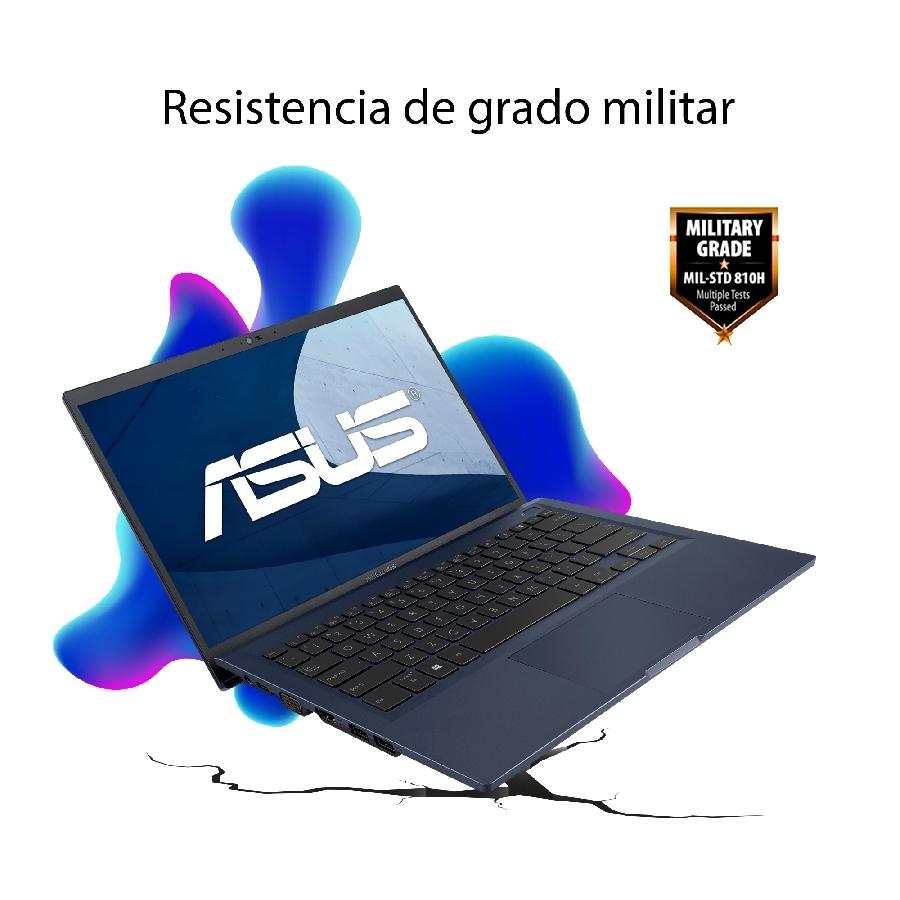 PORTATIL LAPTOP COMERCIAL ASUS EXPERTBOOK B1400CEAE 14 FHD/CORE I3 1115G4/8GB/DD 1TB/HDMI/VGA/RJ45/USB 2.0/USB 3.2/TIPO C/BLUETOOTH/WEBCAM HD/NUMBERPAD/LECTOR DE HUELLA/GRADO MILITAR/NEGRA/WIN10 PRO - HP