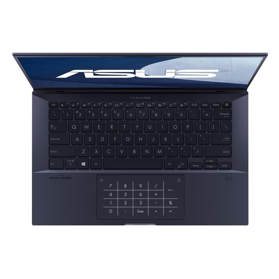 LAPTOP ASUS EXPERTBOOK B9400CEA/14 PULGADAS FHD/CORE I7 1185G7 VPRO/16GB/1 TB M.2 SSD/THUDERBOLT/GRADO MILITAR/NUMBERPAD/LECTOR DE HUELLA/NEGRA/WIN10 PRO/1 AÑO GARANTIA CS/B9400CEA-I716G1TV-P1 - Asus