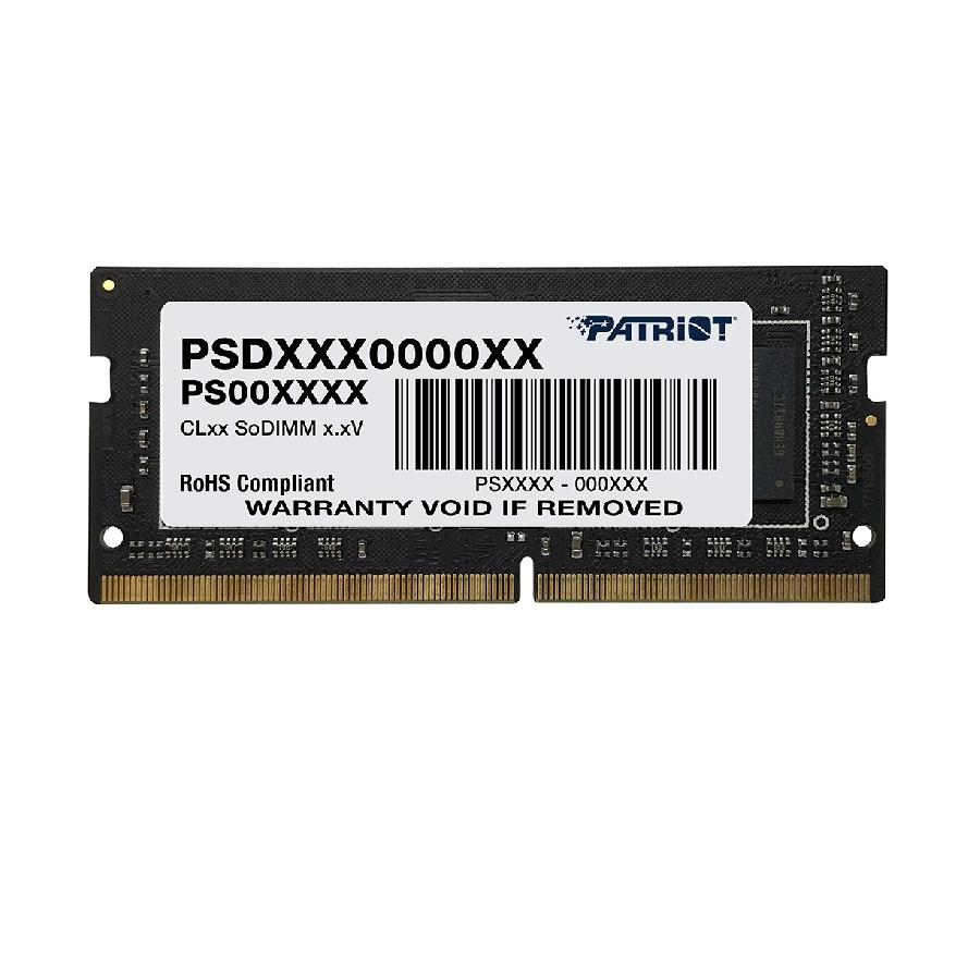 MEMORIA PATRIOT SIGNATURE SODIMM DDR4 16GB 1X16GB 3200MHZ CL22 260PIN 1.2V P/LAPTOP - PSD416G32002S