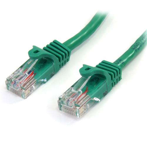 CABLE 2M VERDE RED 100MBPS CAT5E ETHERNET RJ45 SNAGLESS UPC 0065030859950 - 45PAT2MGN