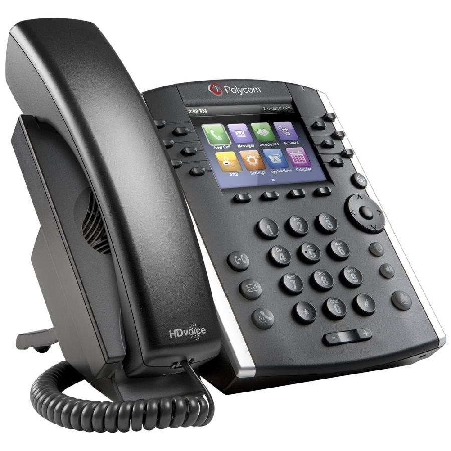 TELEFONO IP POLYCOM VVX 411 POE, PARA 12 LINEAS,GIGABIT ETHERNET(NO INCLUYE FUENTE DE PODER) - 2200-48450-025