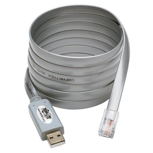 USB-A TO RJ45 SERIAL ROLLOVER cable UPC  - U209-006-RJ45-X