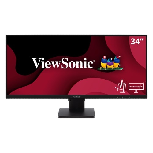 VA3456-MHDJ ViewSonic - LED-backlit LCD monitor - 34" - 3440 x 1440 - IPS - HDMI / DisplayPort - Black