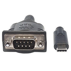 151283 CABLE ADAPTADOR CONVERTIDOR USB-C A SERIAL DB9 RS232 45CM M-M UPC 0766623151283