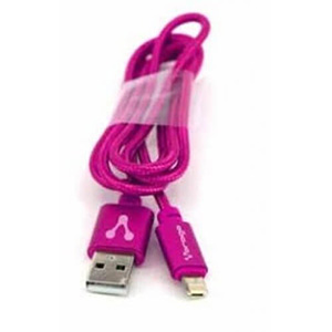 CABLE VORAGO CAB-209 DUAL MICR  O USB/LIGHTNING ROSA 1M BOLSA - AC-365810-43