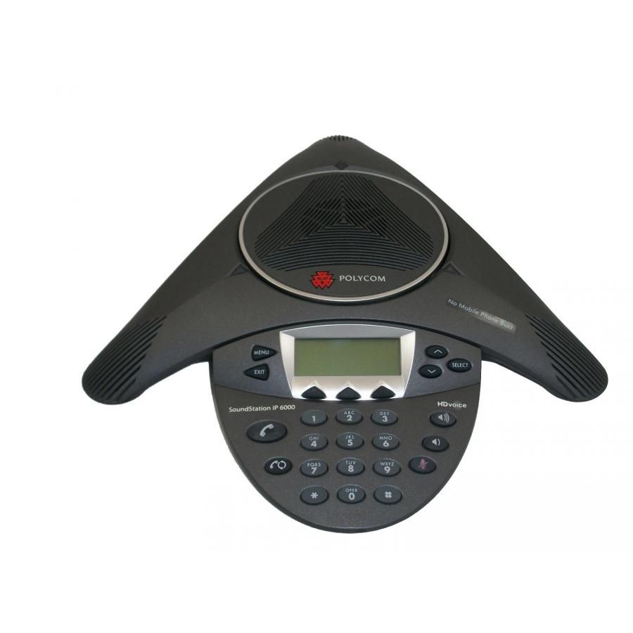 2200-15660-001 TELEFONO DE CONFERENCIA POLYCOM SOUNDSTATION IP 6000,SIP,POE (INCLUYE FUENTE DE PODER)