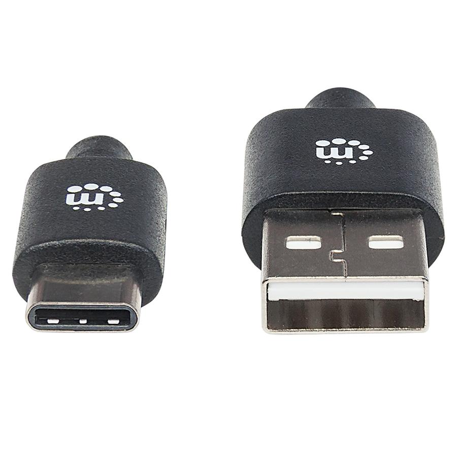 CABLE USB-C, AM-CM 5.0M V2, NEGRO MANHATTAN - 354943