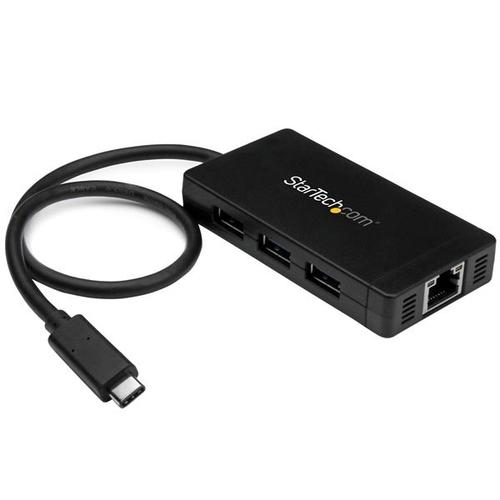 CONCENTRADOR USB 3.0 3 PUERTOS USB-C Y RED ETHERNET GIGABIT    . UPC 0065030864206 - HB30C3A1GE