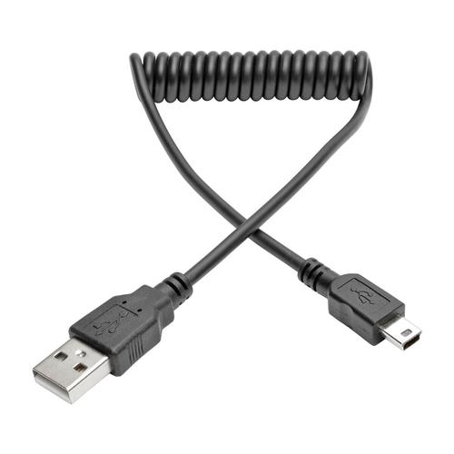 CABLE USB 2.0 A/MINI-B DE ALTA velocidad-espiral-mm-183m UPC 0037332197238 - U030-006-COIL