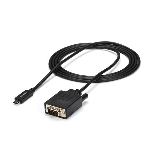 CABLE ADAPTADOR CONVERTIDOR USB-C A VGA 2M 1920X1200        . UPC 0065030865562 - CDP2VGAMM2MB