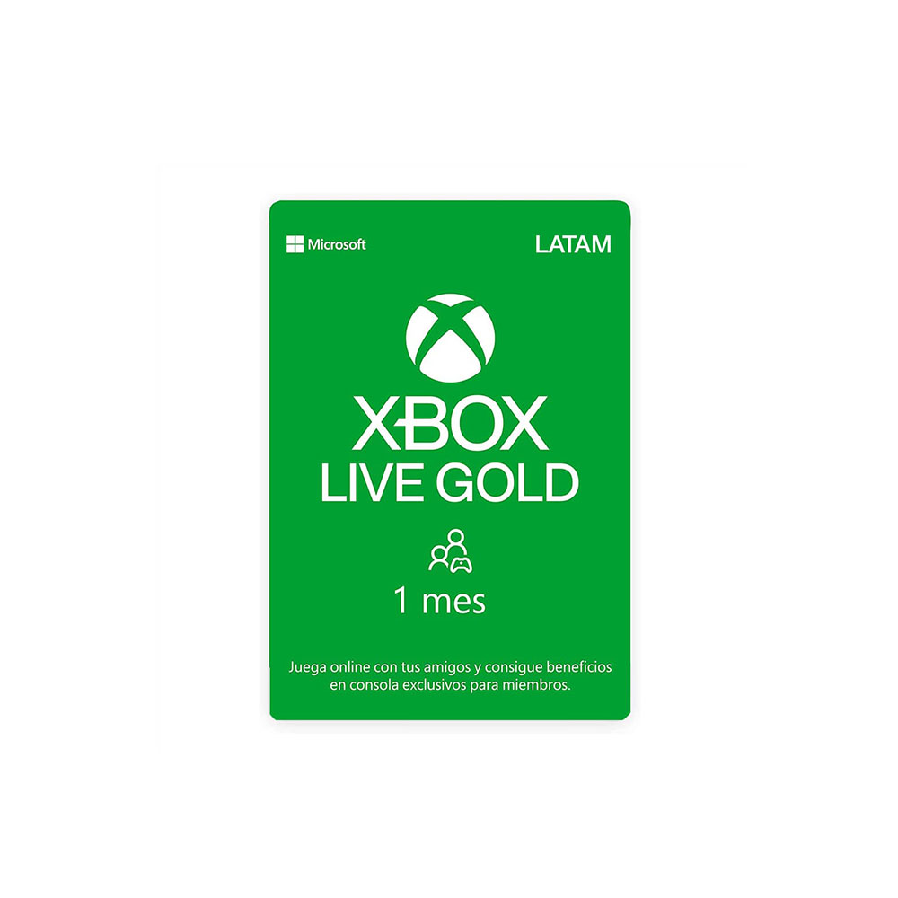 XBOX LIVE 1 MONTH GOLD REST OF LATAM ONLINE ESD R17 UPC  - 33R-00022