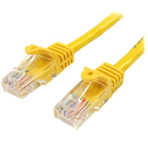CABLE RED 0.5M AMARILLO CAT5E ETHERNET SIN ENGANCHE UPC 0065030867993 - 45PAT50CMYL