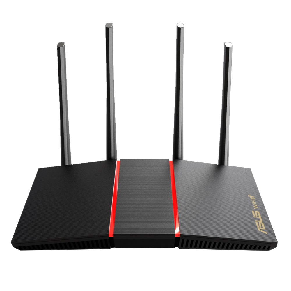ROUTER ASUS RT-AX55 DUAL BAND 2.4GHZ/5GHZ/WIFI6 - RT-AX55(BLACK) 