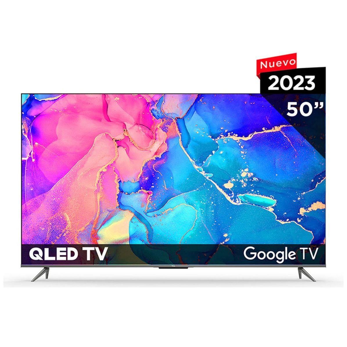 QLED 4K TCL 50" SMART TV | Google Tv | Hands Free Voice Control | DiseÃ±o Slim sin bordes | Sonido AtmosfÃ©rico Envolvente - TCL