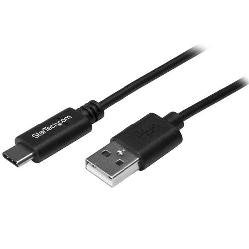StarTech.com Cable Adaptador de 0,5m USB-C a USB-A - USB 2.0 USB Tipo C - Cable Cargador de Teléfonos Móviles - Cable USB - USB (M) a 24 pin USB-C (M) - USB 2.0 - 50 cm - negro - para P/N: DKT30CVAGPD - USB2AC50CM