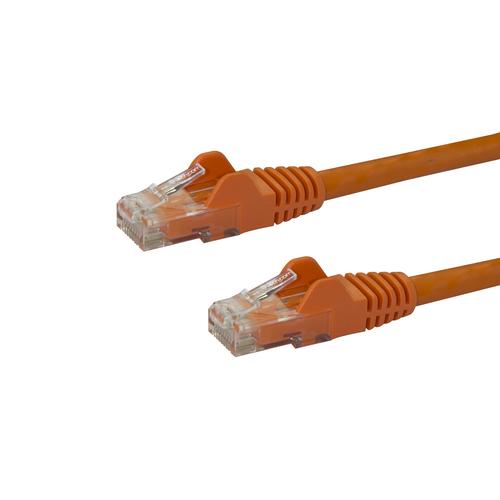 CABLE RED DE 15CM NARANJA CAT6 6 ETHERNET GIGABIT SIN ENGANCHES UPC 0065030869683 - N6PATCH6INOR