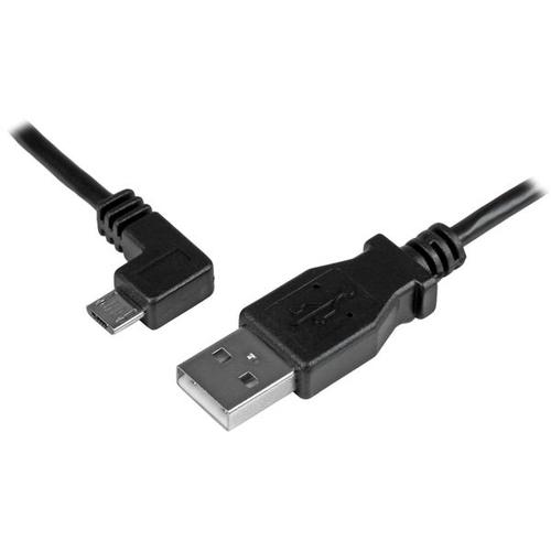 USBAUB50CMLA CABLE 0.5M MICRO USB ACODADO A IZQUIERDA PARA SMARTPHONES UPC 0065030868174