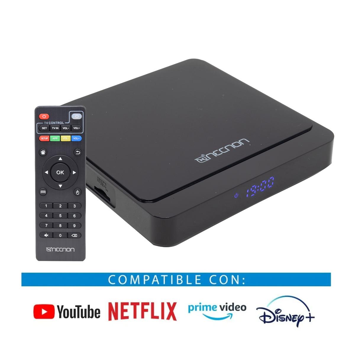 TV BOX NECNON (3Q-2) ANDROID 9,ULTRA HD-4K,RAM 1GB/8GB,AMLOGIC QUADCORE A53,HDMI,WIFI,2USB - 3Q-2