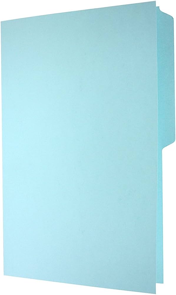 Folder manila Oxford oficio color azul c Papel manila color stock de 9 pts., pre-suajado superior y lateral para broche de 8 cm, dobleces adicionales para expansión de hasta 2 cm, caja con 100 piezas.                                                                                                 eja 1/2 caja con 100 pzas                - M751 1/2 BLU