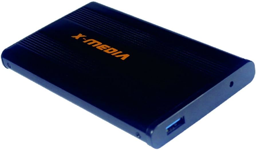 KIT P/CREAR HD 2.5 EXTERNO USB 3.0 TRANSFERENCIA 5Gbps S-ATA NEGRO XMEDIA EN-2200U3-BK UPC 850390003705 - X-MEDIA