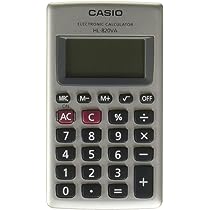 Calculadora básica 8 dígitos CASIO calcu Marcador de coma cada 3 dígitos, operaciones básicas, almacena cálculo de impuesto, porcentaje regular, raíz cuadrada, teclas plásticas, pila lr54x1, estuche tipo cartera, dimensiones 6.9 x 57 x 102 mm                                                       ladora básica portátil                   - CASIO