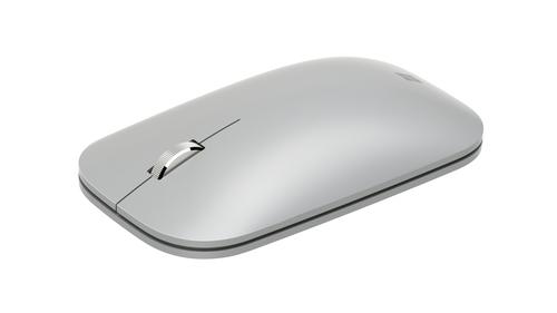 Microsoft Surface Mobile Mouse - Ratón - óptico - 3 botones - inalámbrico - Bluetooth 4.2 - platino - comercial - KGZ-00001